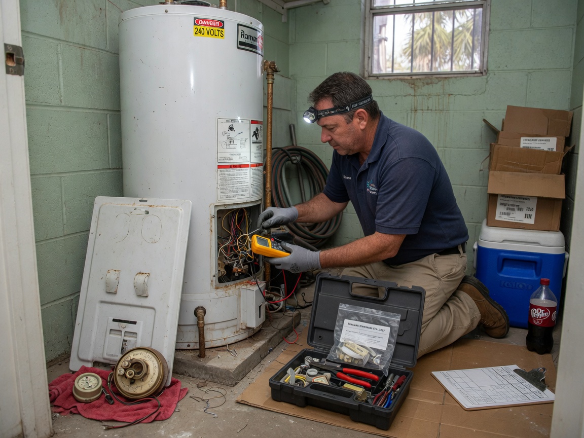 Water Heater Thermostat Replacement in Texas City, TX
